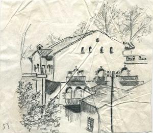 1958 SIDI BEL ABBES LA MAISON BELLAT VUE DE MA TERRASSE